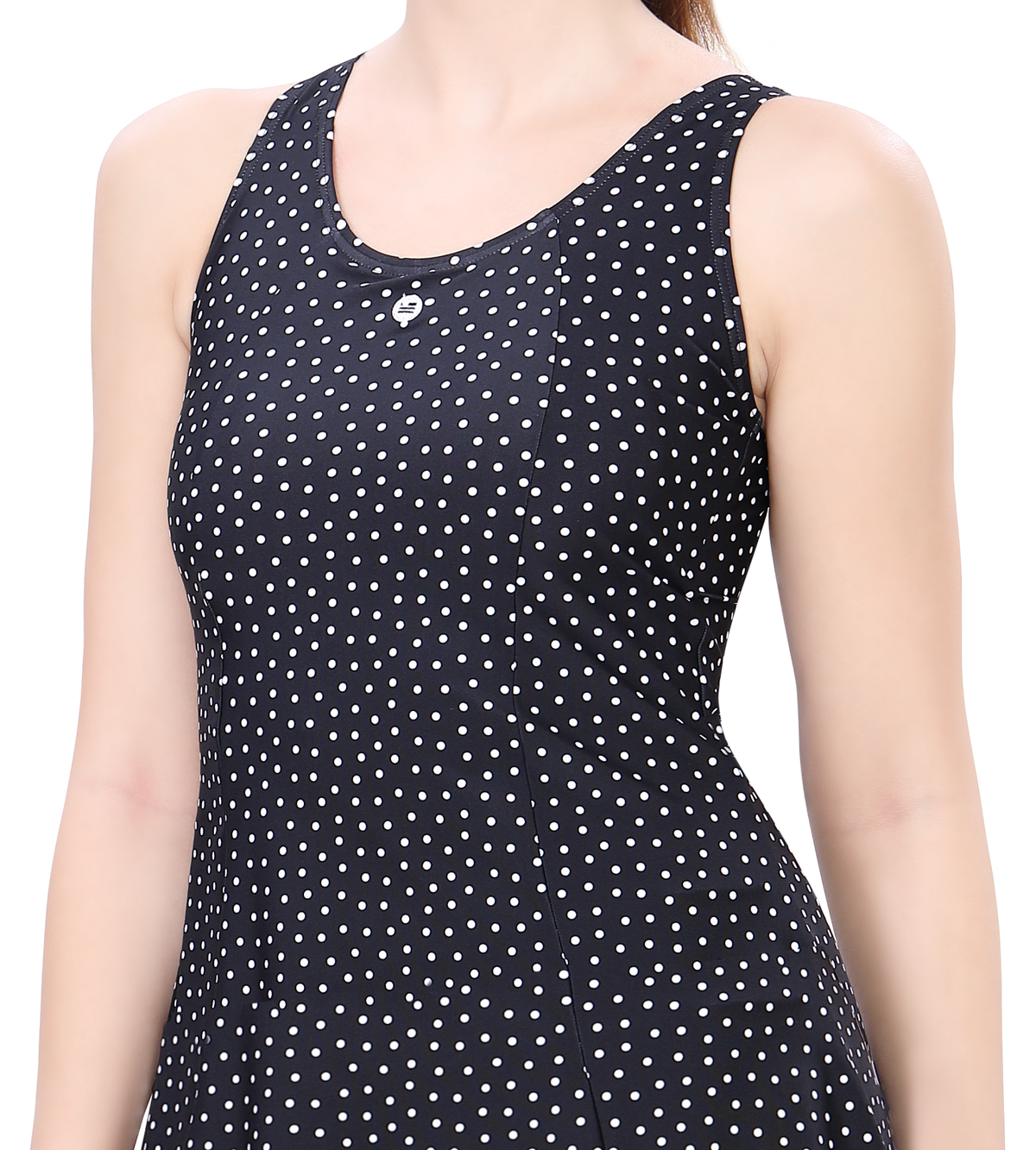 LACTRA PRINTED U-BACK SWIMDRESS WITH BOYLEG
