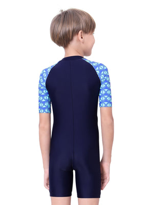 PRINTED HALF SLEEVES SUIT.