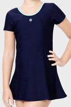 Load image into Gallery viewer, U-BACK SWIMDRESS SLEEVES WITH BOYLEG