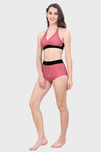 Load image into Gallery viewer, UNDER WIRE BIKINI SET ( HALTER NECK WITH HIGH WAIST SHORTS)