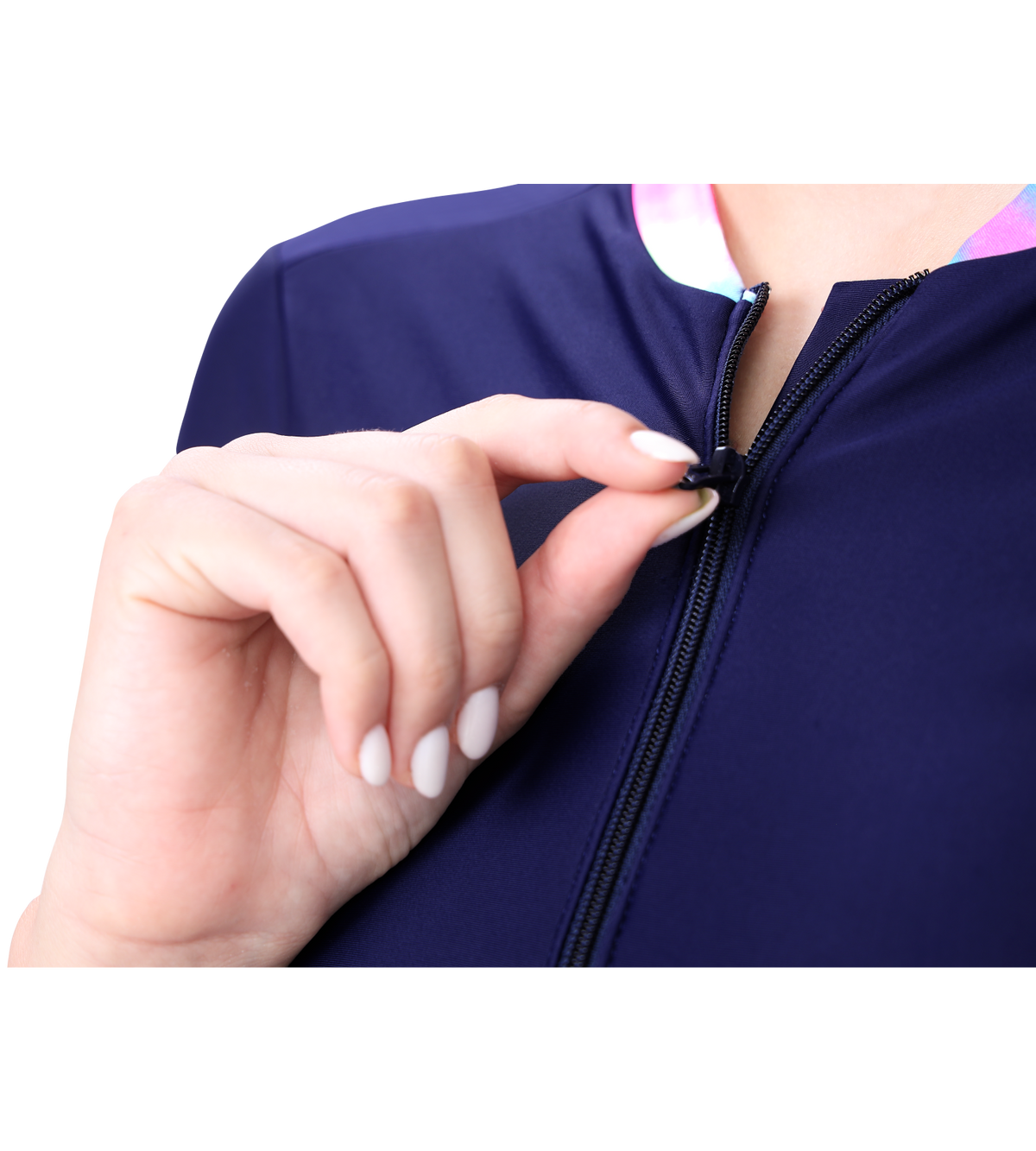 LACTRA PRINTED FULL BODYSUIT FREEL WITH FRONT ZIP