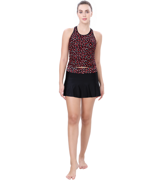 LACTRA TANKINI PRINTED TWO PIECE SWIMWEAR