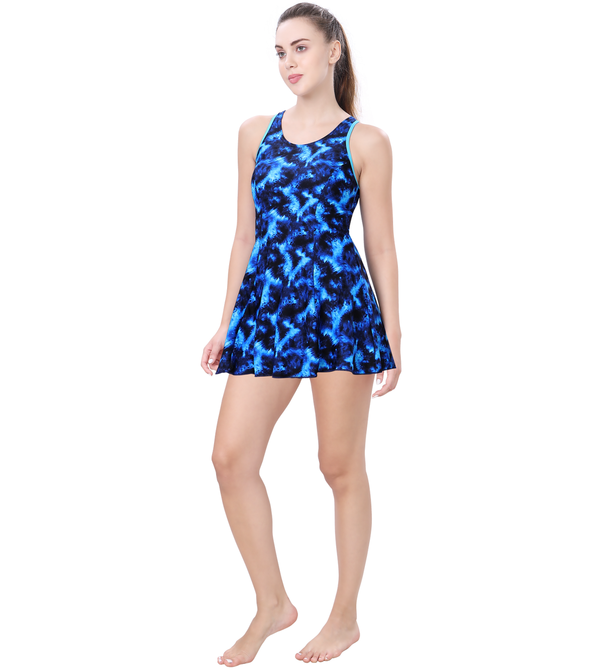 LACTRA RACER-BACK SWIMDRESS WITH BOYLEG