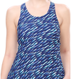 LACTRA CROSS - BACK SWIMDRESS ALL OVER PRINTED WITH BOYLEG