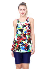 Load image into Gallery viewer, Racer-Back Swimdress (with Boy-leg)