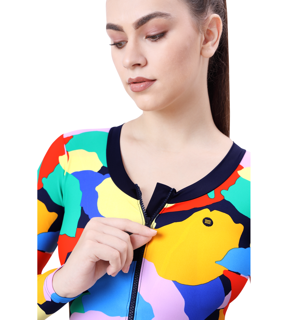 LACTRA FULL BODYSUIT FREEL WITH  FRONT ZIP