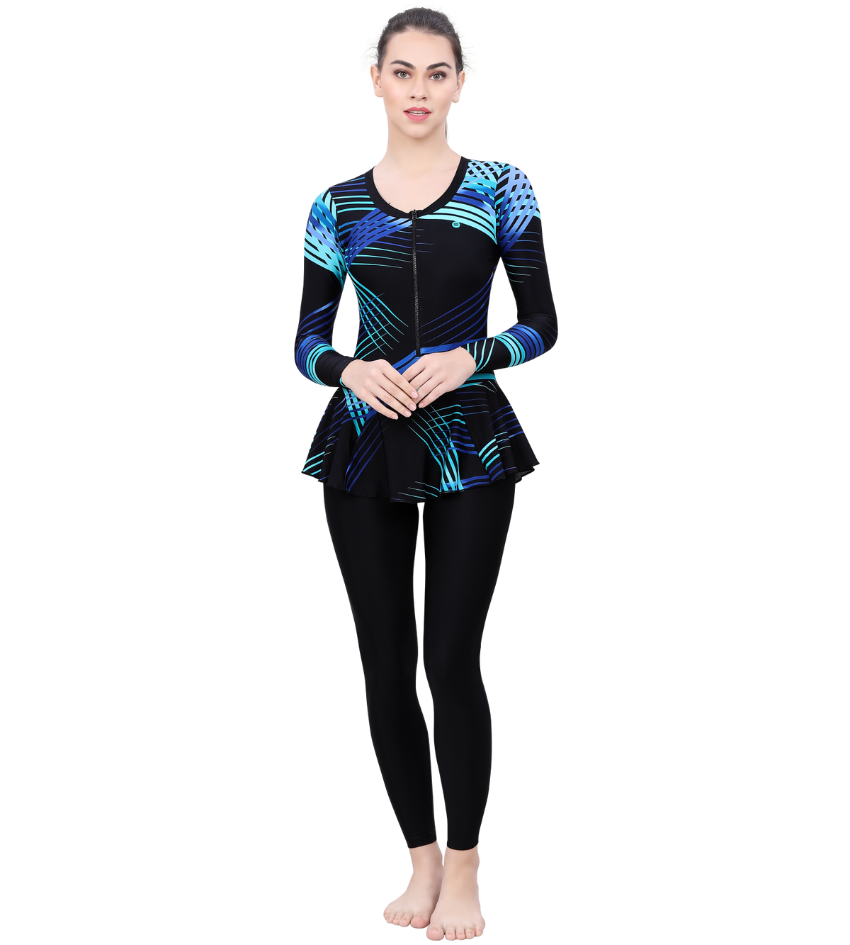 LACTRA FULL BODYSUIT FREEL WITH  FRONT ZIP