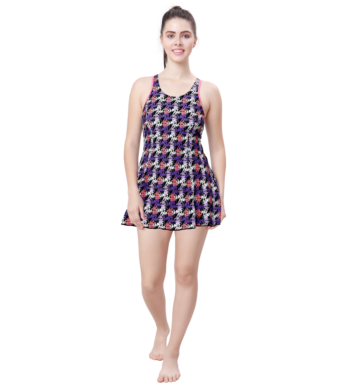 LACTRA RACER-BACK SWIMDRESS WITH BOYLEG