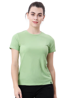 WOMEN ROUND NACK SPORTS T -SHIRT
