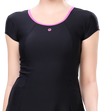 LACTRA U-BACK SWIMDRESS SLEEVE WITH BOYLEG