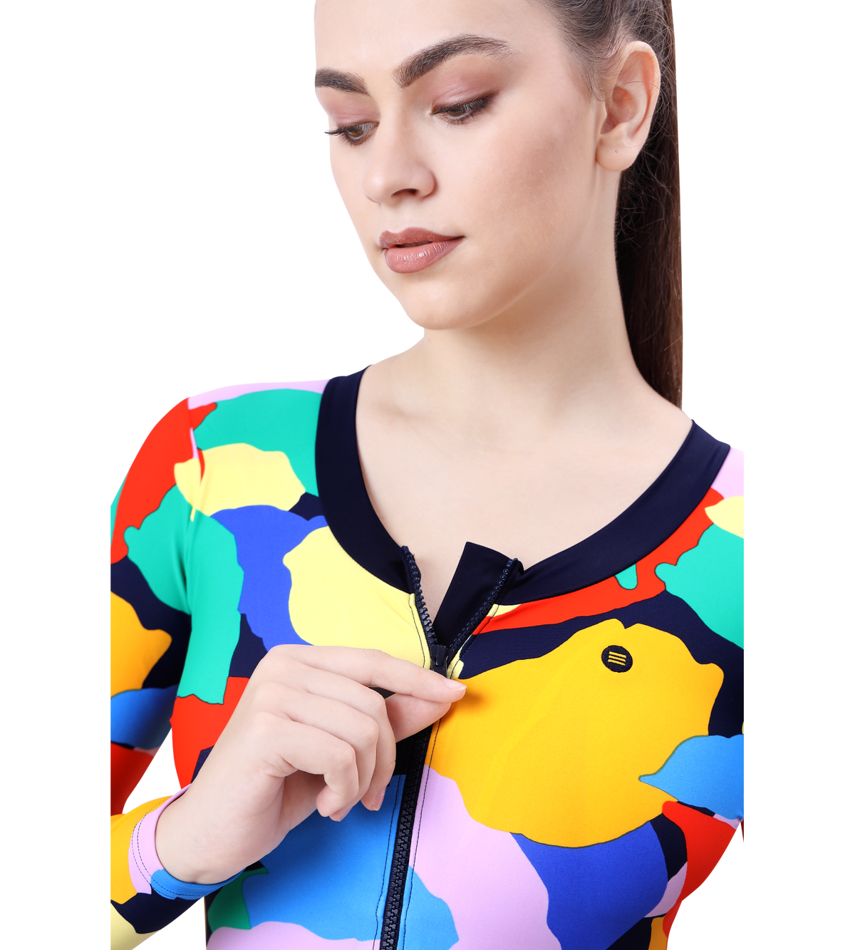 LACTRA FULL BODYSUIT FREEL WITH  FRONT ZIP