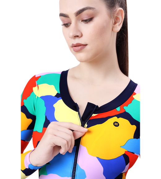 LACTRA FULL BODYSUIT FREEL WITH  FRONT ZIP