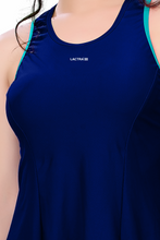 Load image into Gallery viewer, RACER BACK SWIMDRESS WITH BOYLEG