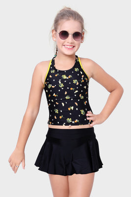 TANKINI WITH SKIRT AND INSIDE BOYLEG
