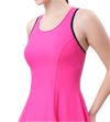 LACTRA RACER BACK SWIMDRESS WITH BOYLEG - Pink