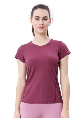 WOMEN ROUND NACK SPORTS T -SHIRT