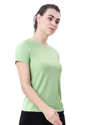 WOMEN ROUND NACK SPORTS T -SHIRT