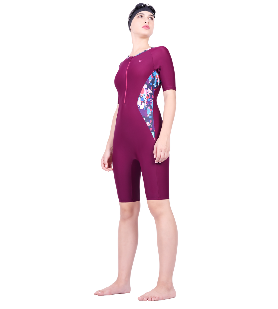 LACTRA KNEE SUIT WITH FRONT ZIP