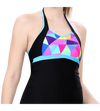 LACTRA ONE PIECE HALTER NECK WITH BOYLEG