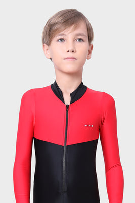 CONTRAST PANEL FULL SLEEVES ALL IN ONE  SUIT