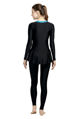 FULL SUIT (FRONT ZIP WITH CONTRAST SIDE PANEL).