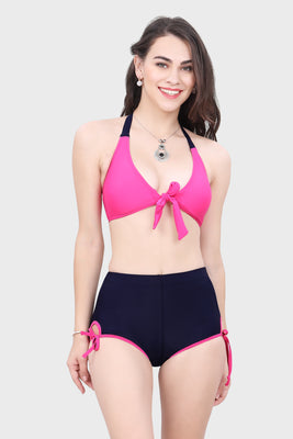 HALTER NECK & SIDE HIGH WAIST BIKINI SET