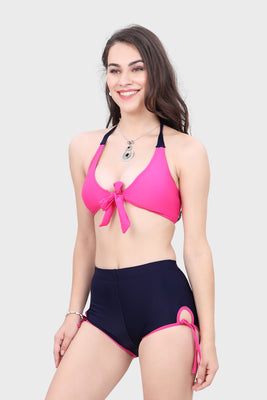 HALTER NECK & SIDE HIGH WAIST BIKINI SET