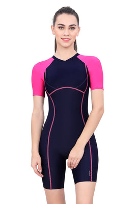 WOMEN KNEE SUIT (WITH BACK ZIP) SWIMWEAR