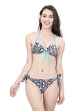 ATTRACTIVE PRINTING BIKINI ( HALTER NACK WITH LACE PANTY)
