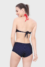 Load image into Gallery viewer, HALTER NECK WITH CLOSER BUCKLE DABBLE BACK STRAP BIKINI SET