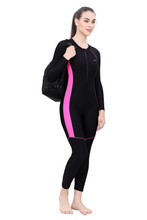 Load image into Gallery viewer, FULL SUIT (FRONT ZIP WITH CONTRAST SIDE PANEL)