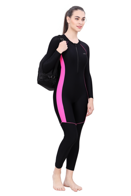 FULL SUIT (FRONT ZIP WITH CONTRAST SIDE PANEL)