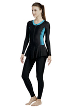 Load image into Gallery viewer, FULL SUIT (FRONT ZIP WITH CONTRAST SIDE PANEL).