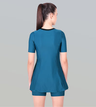 Load image into Gallery viewer, Women Swimdress Boyleg With Front Zip