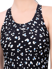 Load image into Gallery viewer, CROSS - BACK SWIMDRESS (ALL OVER PRINTED WITH BOYLEG)
